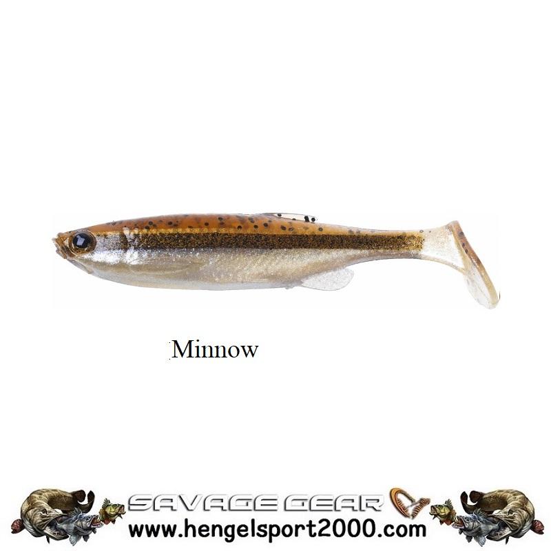 Savage Gear Fat Minnow T-Tail Shad 7.5 cm | Fluo Green Silver