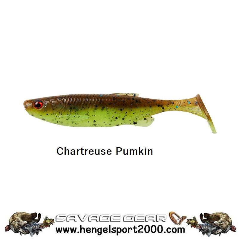 Savage Gear Fat Minnow T-Tail Shad 10.5 cm | Chartreuse Pumkin
