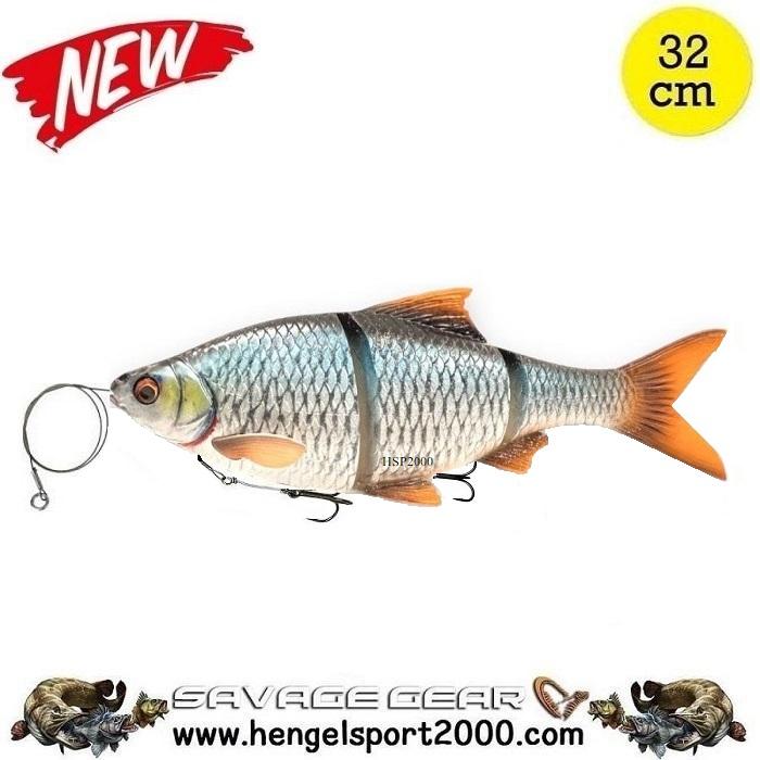 Esca Artificiale Savage Gear 4D Line Thru Roach &ndash; Affondante 18 Cm 80g &ndash; Luccio, Persico, Firetig