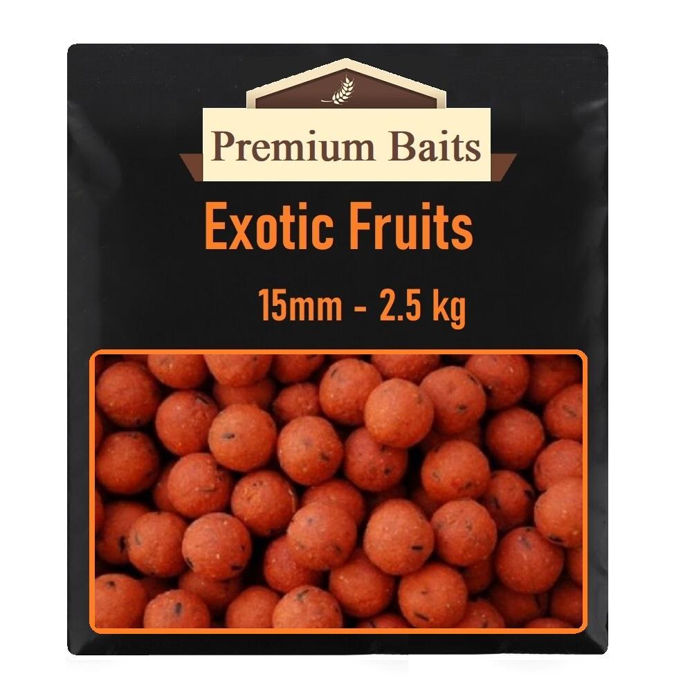 Premium Exotic Fruits Boilies 15mm 2,5kg