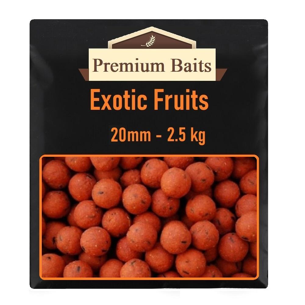 Premium Exotic Fruits Boilies 20mm 2,5kg