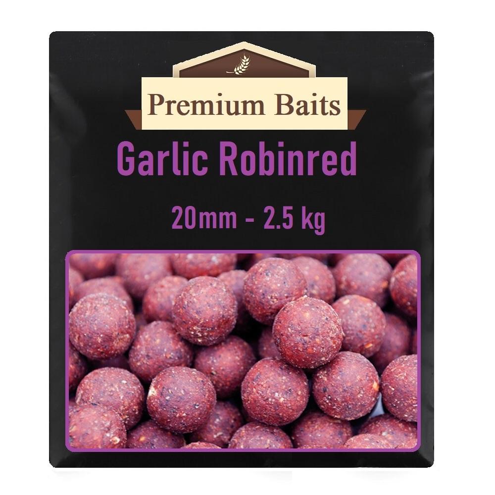 Premium Garlic Robinred Boilies 20mm 2,5 kg