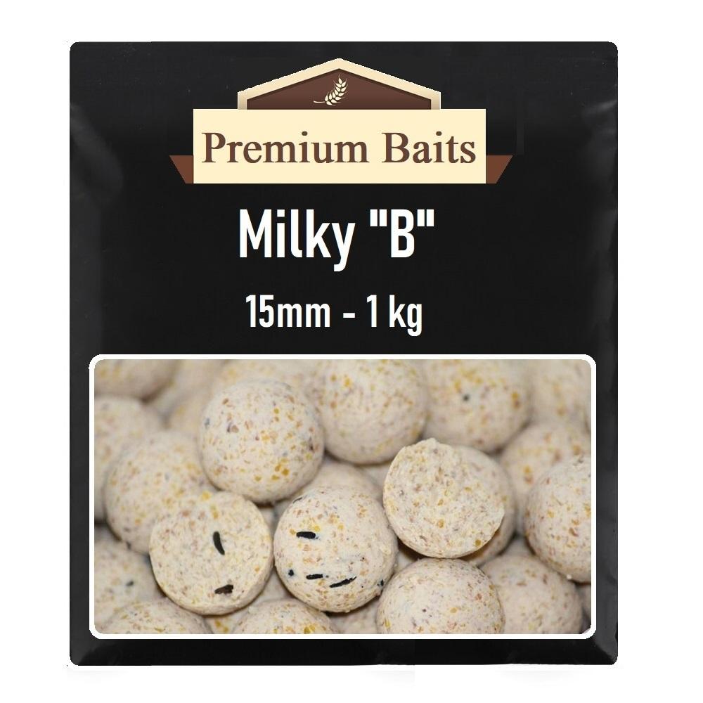 Premium Milky B Boilies 15mm 1 kg