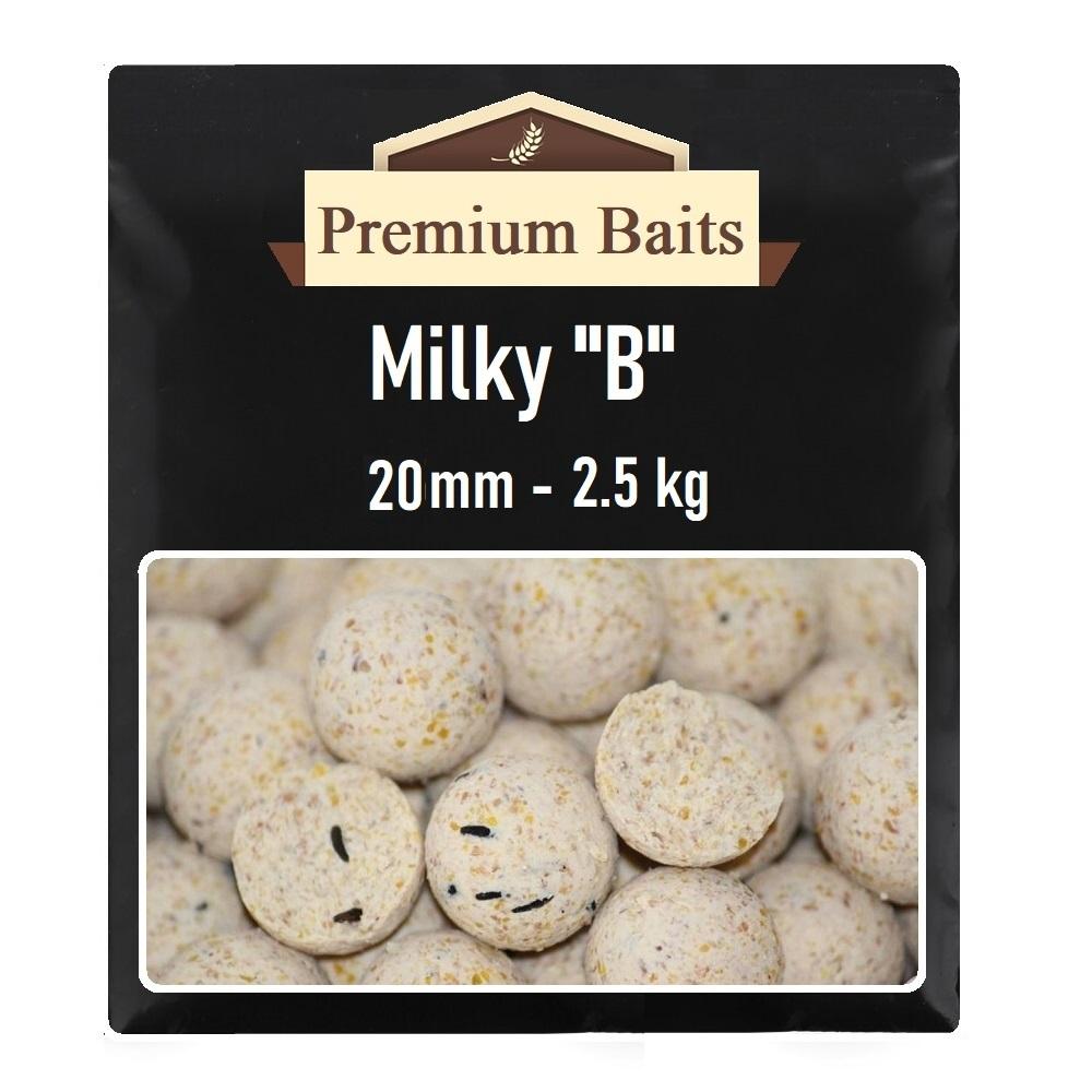 Premium Milky B Boilies 20mm 2,5 kg