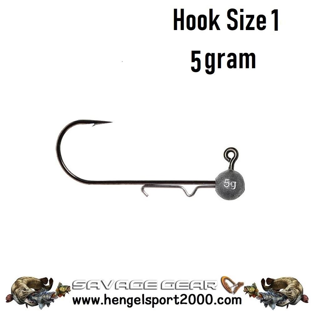 Savage Gear Ball Jig Heads Tournament hook 1 (3 stuks) | 5 gram 3PCS