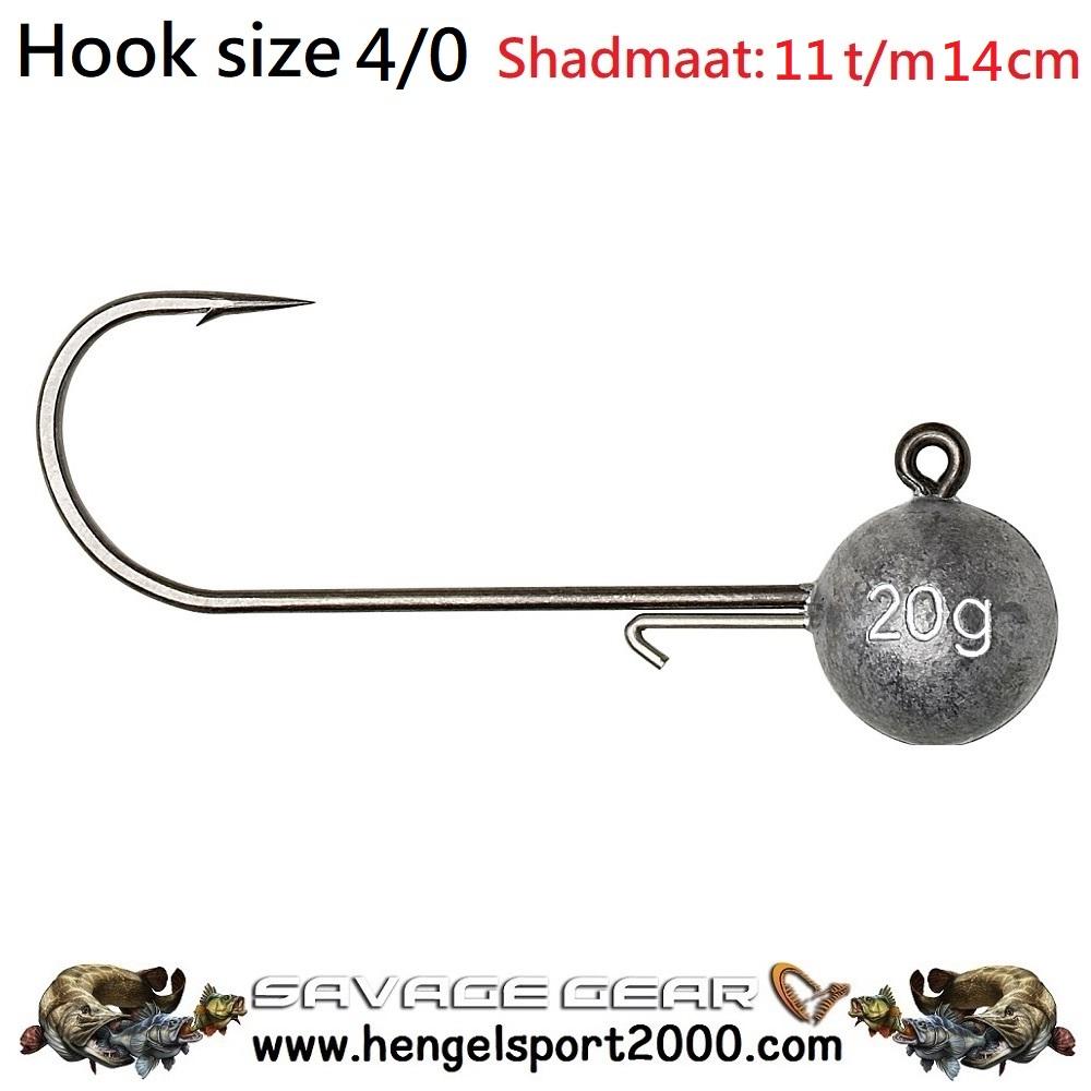 Savage Gear Ball Jig Heads Tournament hook 4-0 (3 stuks)
