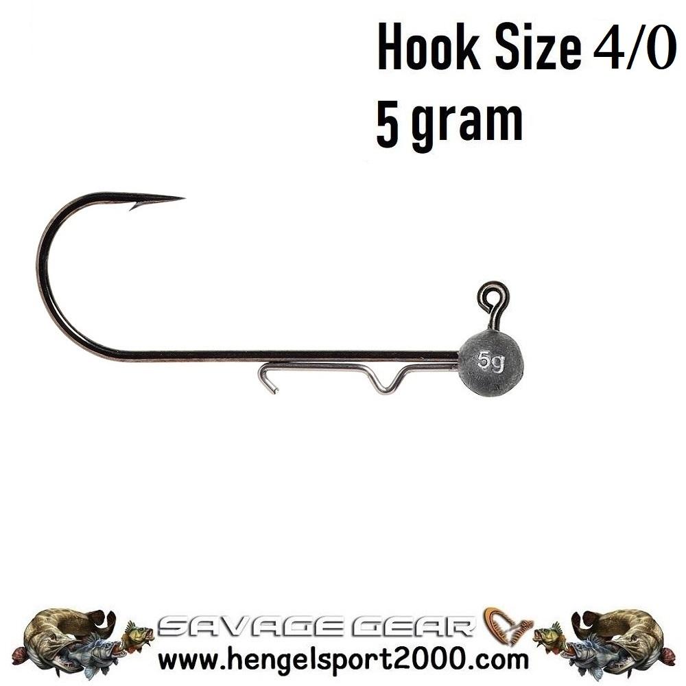 Savage Gear Ball Jig Heads Tournament hook 4-0 (3 stuks) | 5 gram 3PCS