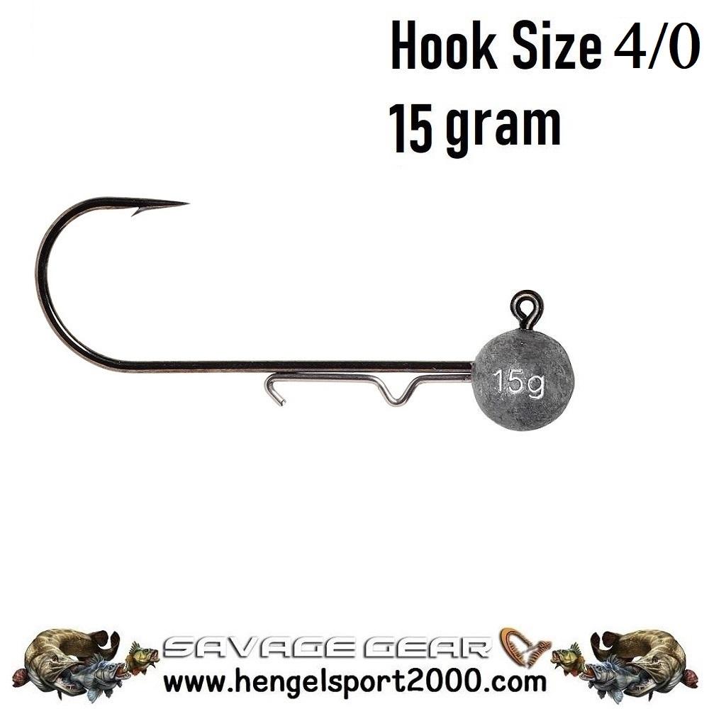 Savage Gear Ball Jig Heads Tournament hook 4-0 (3 stuks) | 5 gram 3PCS