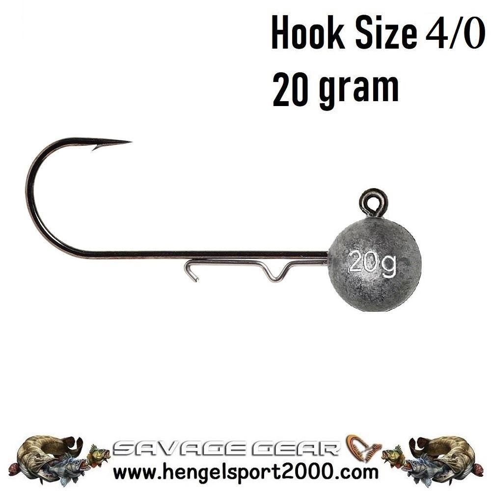 Savage Gear Ball Jig Heads Tournament hook 4-0 (3 stuks) | 5 gram 3PCS