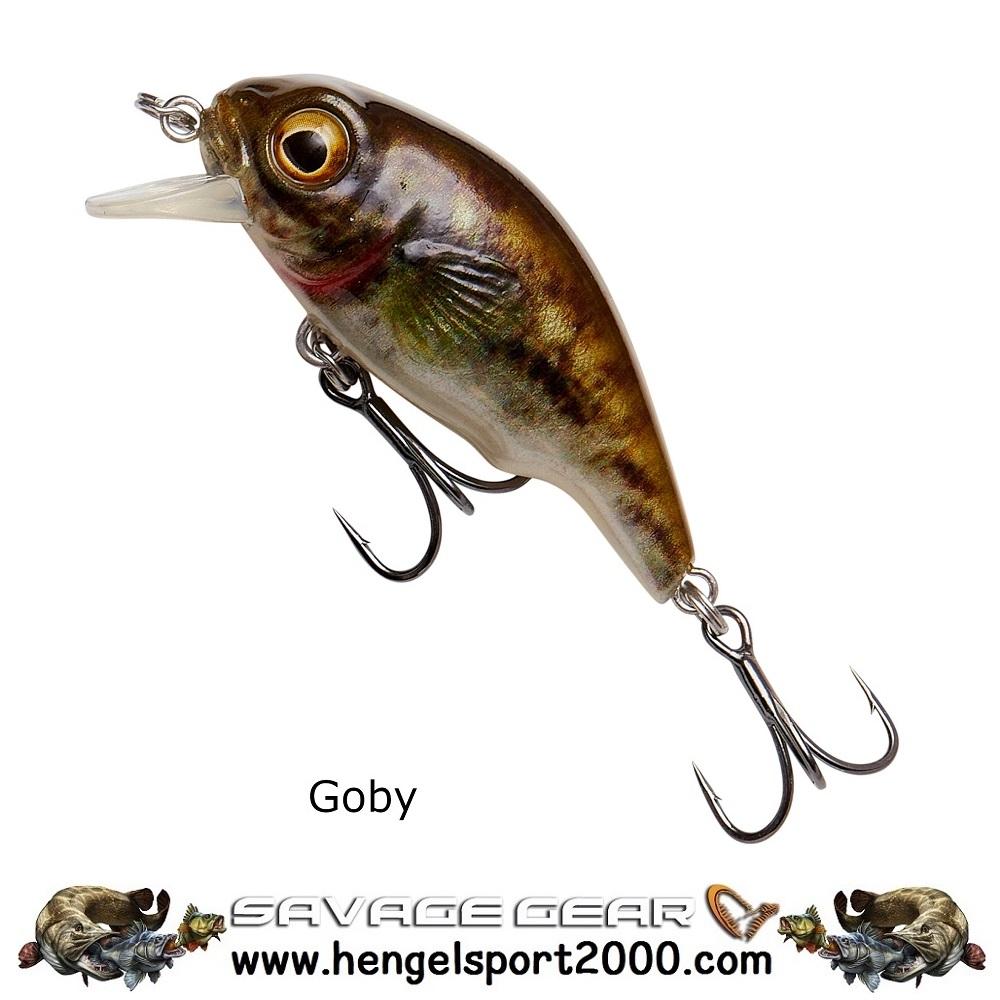 Savage Gear 3D Goby Crank SR 4 cm | UV Red and Black