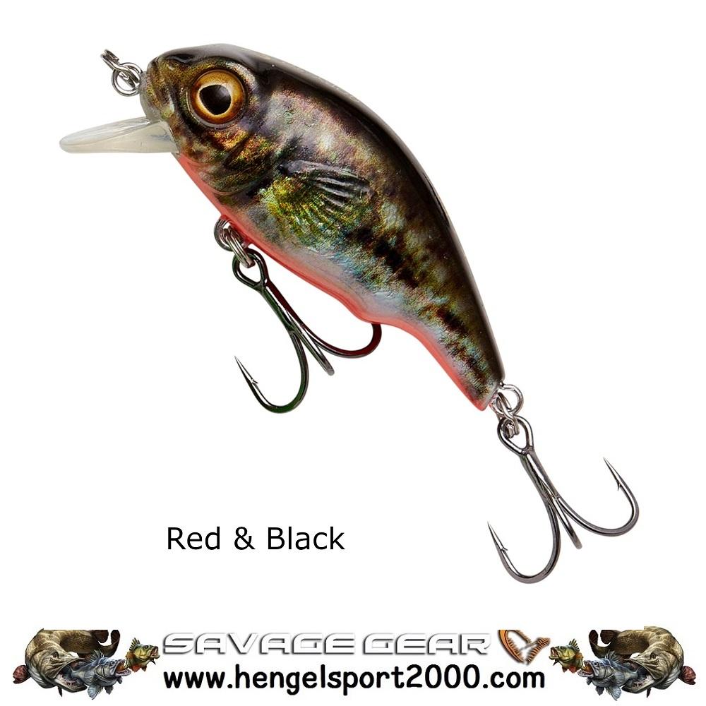 Savage Gear 3D Goby Crank SR 4 cm | UV Red and Black