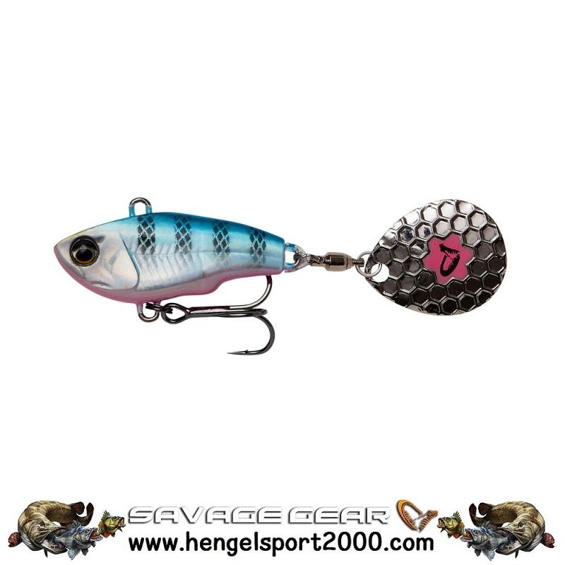 Savage Gear Fat Tail Spin 8 cm | Blue Silver Pink