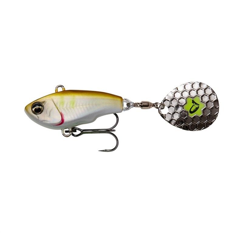 Savage Gear Fat Tail Spin 8cm | White Silver