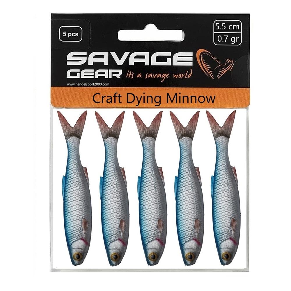 Savage Gear Craft dying minnow 5.5cm (5 pcs) | Blue Pearl