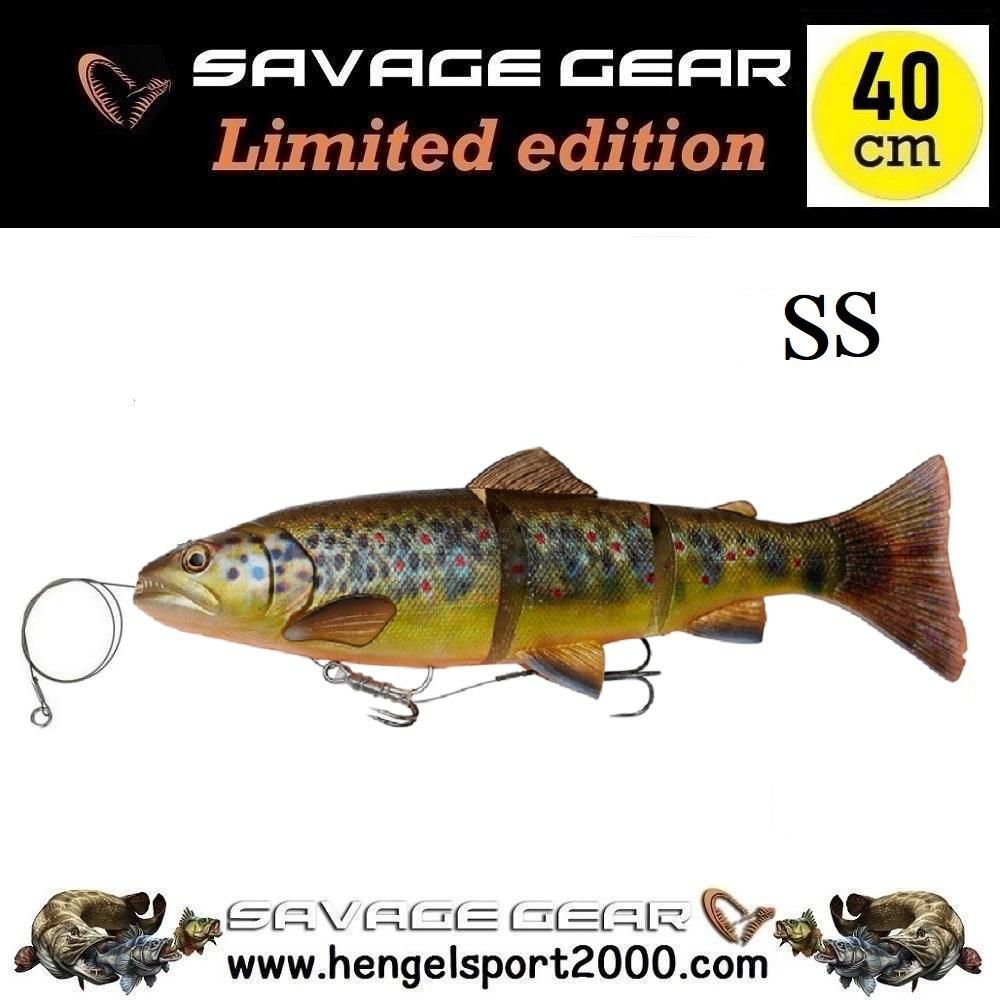 Savage Gear 4D Line Thru Trout 40 cm | Brown Trout UV Belly SS