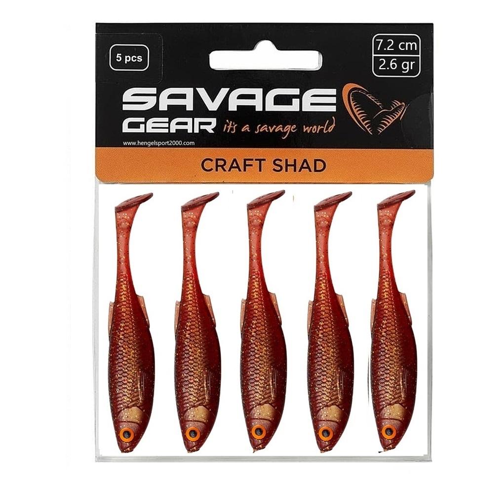 Savage Gear Craft Shad 7,2cm (5 pcs) | Motor Oil