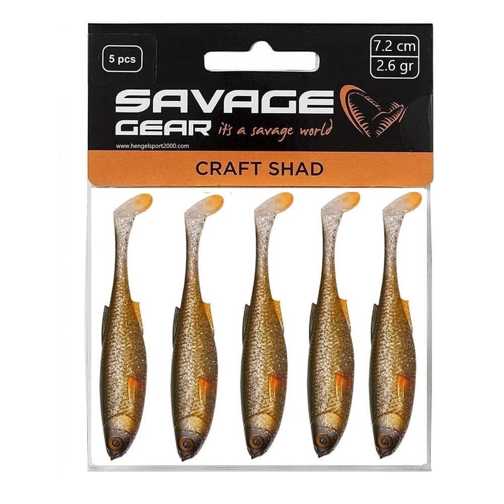 Savage Gear Craft Shad 7,2cm (5 pcs) | Green Pearl