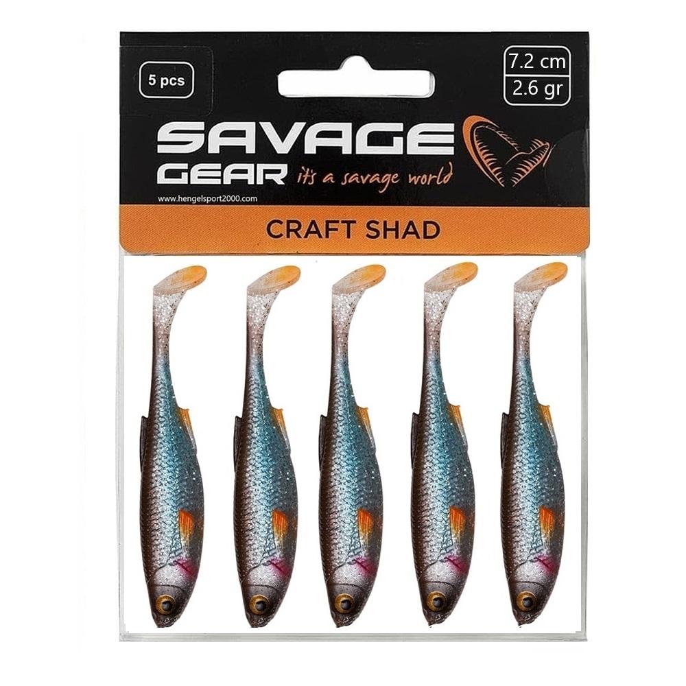 Savage Gear Craft Shad 7,2cm (5 pcs) | Blue Pearl