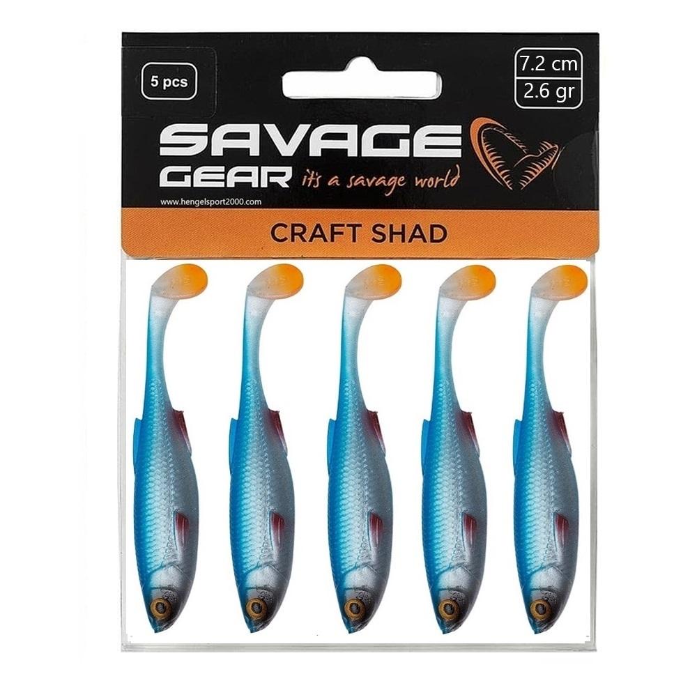 Savage Gear Craft Shad 7,2cm (5 pcs) | Blue Pearl