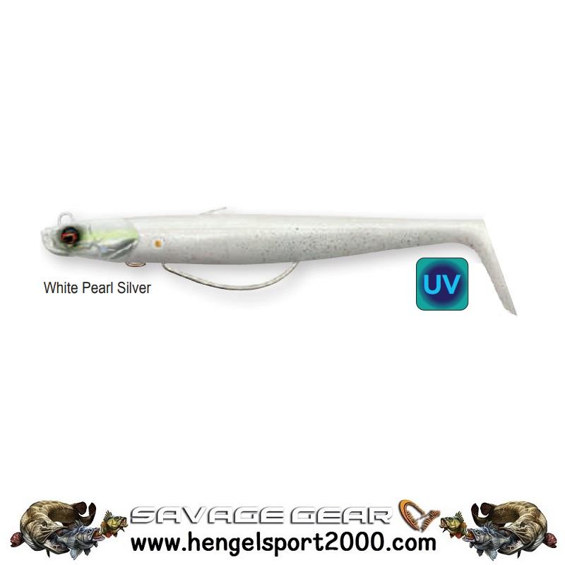 Savage Gear Sandeel V2 Weedless 11,5cm | White Pearl Silver