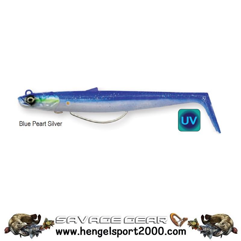 Savage Gear Sandeel V2 Weedless 13cm | Blue Pearl Silver