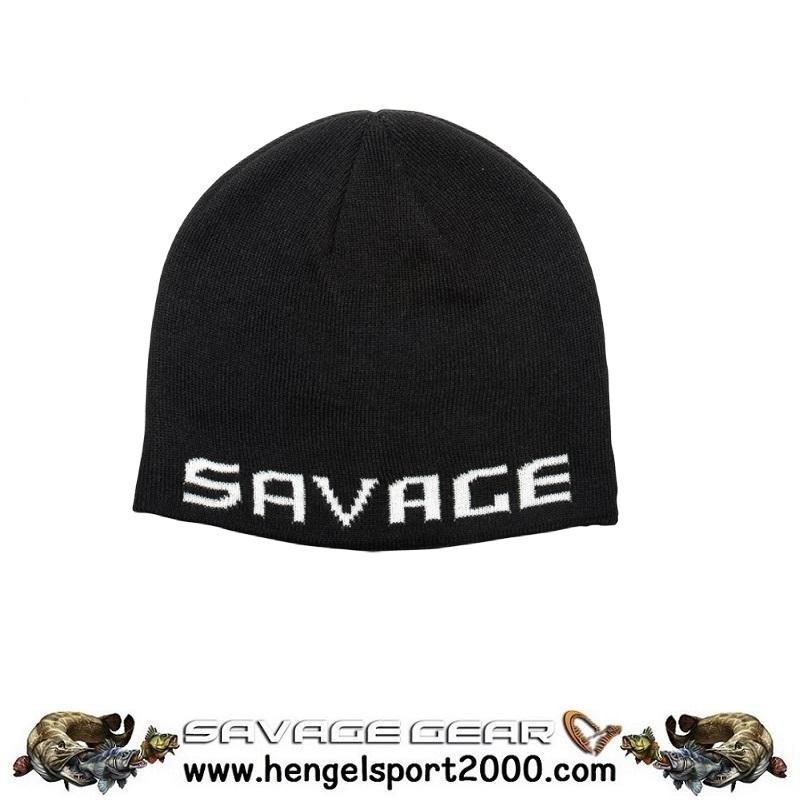 Savage Gear Logo Beanie Black-White