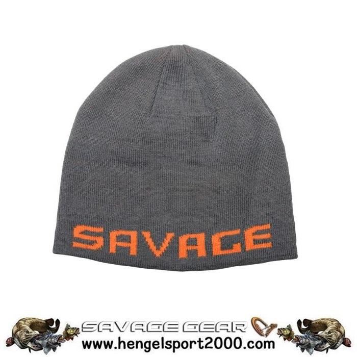 Savage Gear Logo Beanie Grey Orange