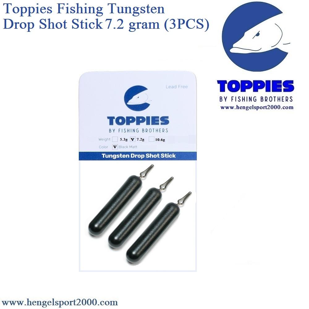Toppies Fishing Tungsten Dropshot Stick | 10.6g / (2PCS)
