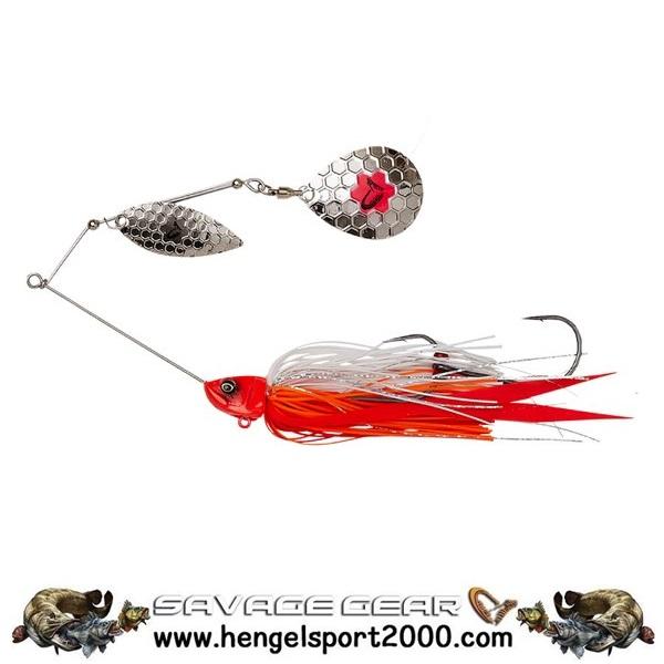 Savage Gear Da Bush Spinnerbait 14cm | Red Head Silver