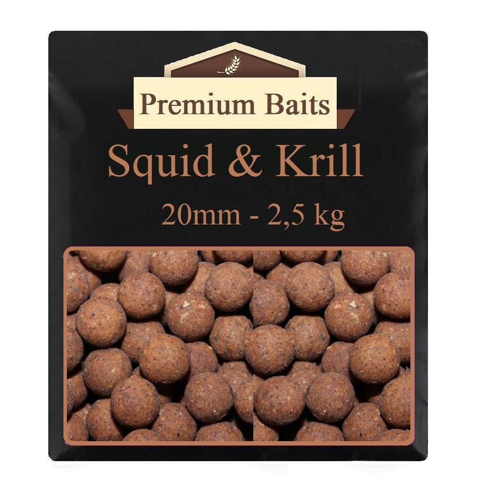 Premium Squid and Krill Boilies 20mm 2,5kg