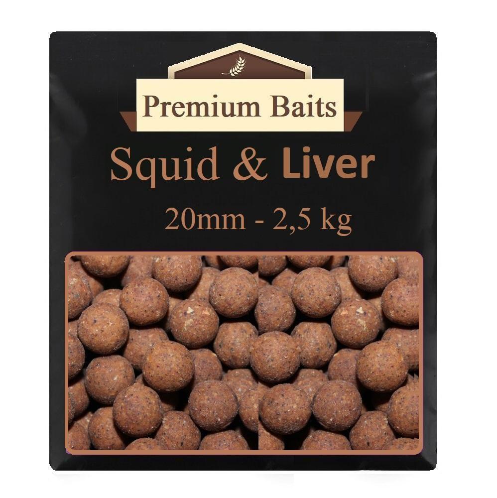Premium Squid and Liver Boilies 20mm 2,5kg