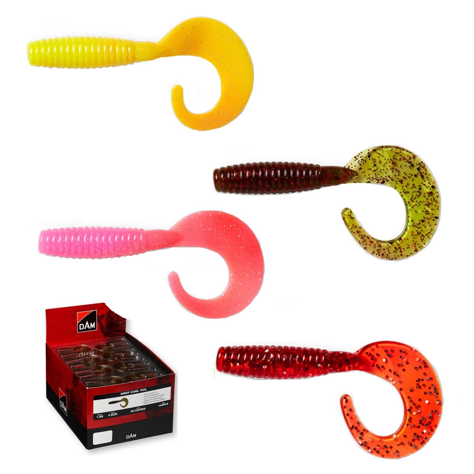 DAM Grup Curl Tail Twister 7cm (4 pcs)