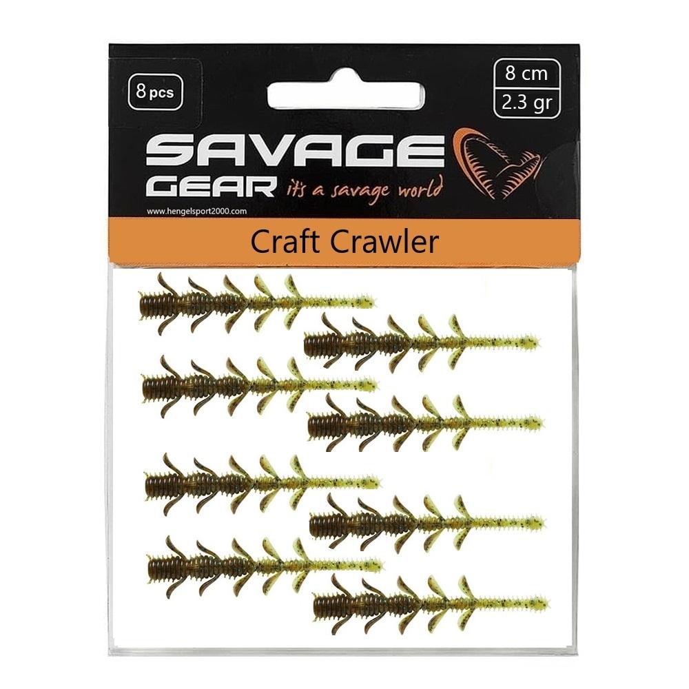 Savage Gear Craft Crawler 8cm (8 pcs) | Orange Pumpkin