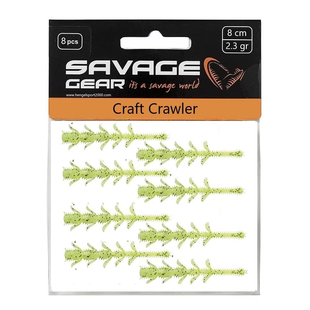 Savage Gear Craft Crawler 8cm (8 pcs) | Orange Pumpkin