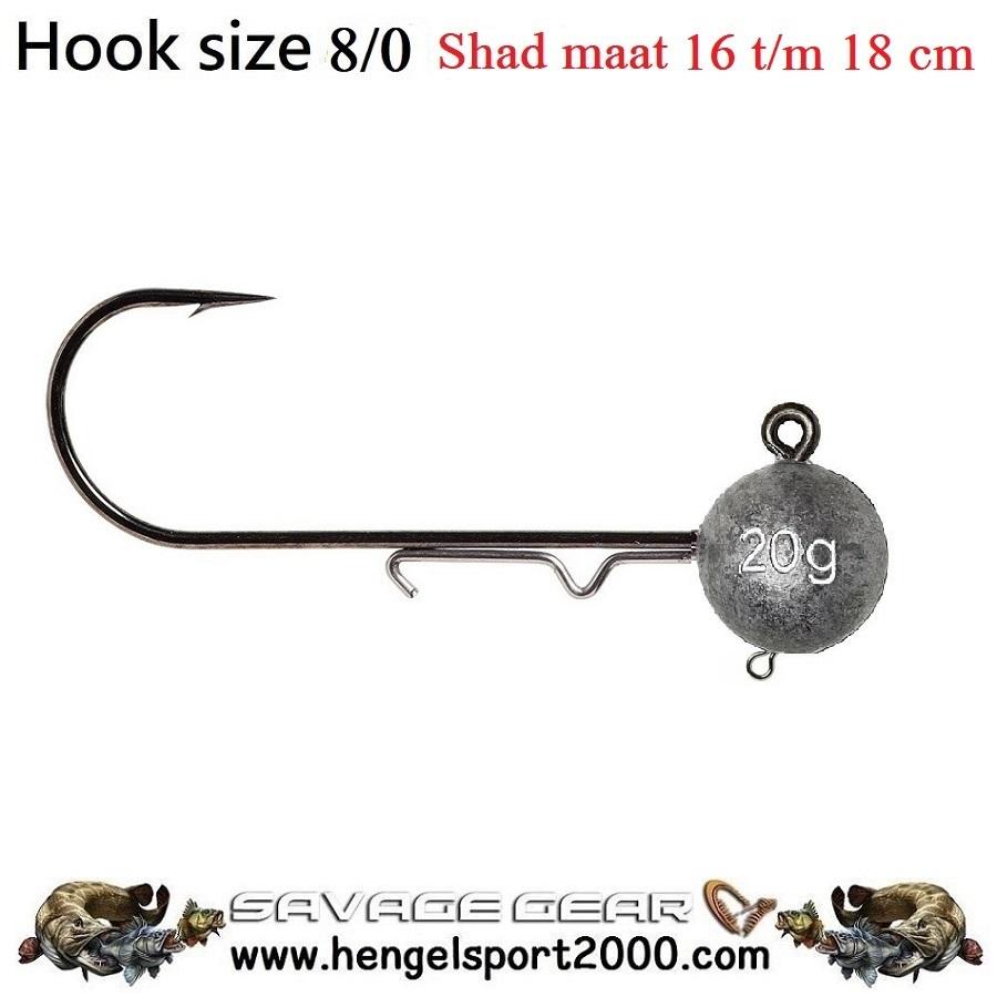 Savage Gear Ball Jig Heads Tournament hook 8-0