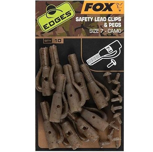 Fox Edges Camo Sz 7 Slik Lead Clip & Pegs