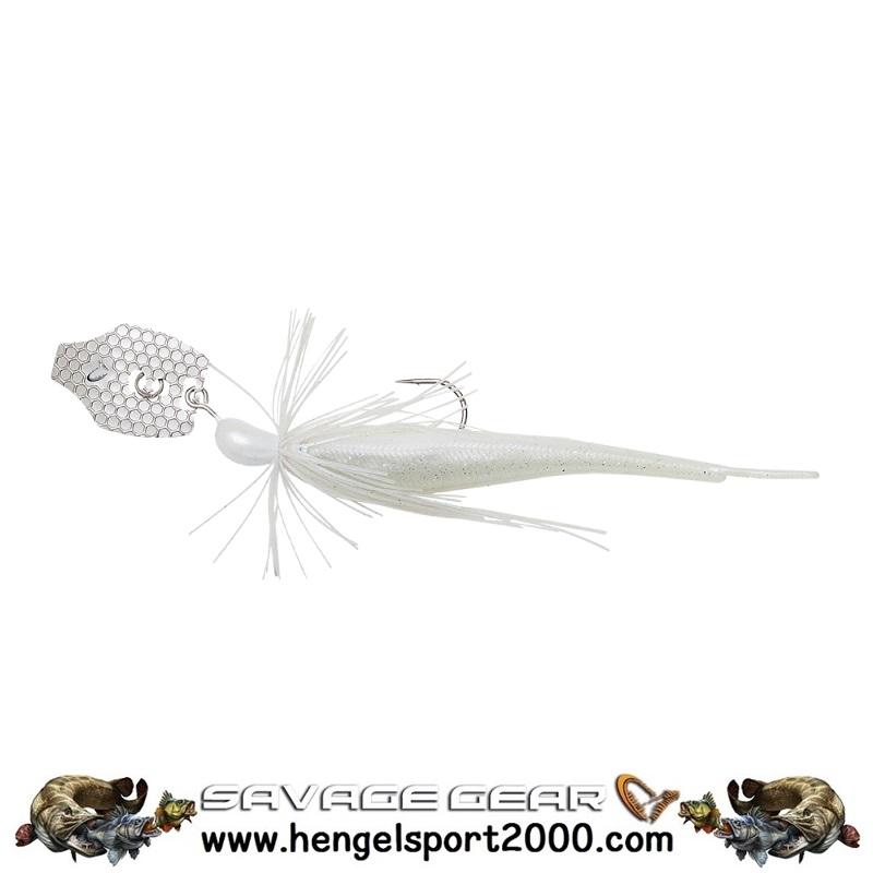 Savage Gear Crazy Swim Jig | White Silver 10cm