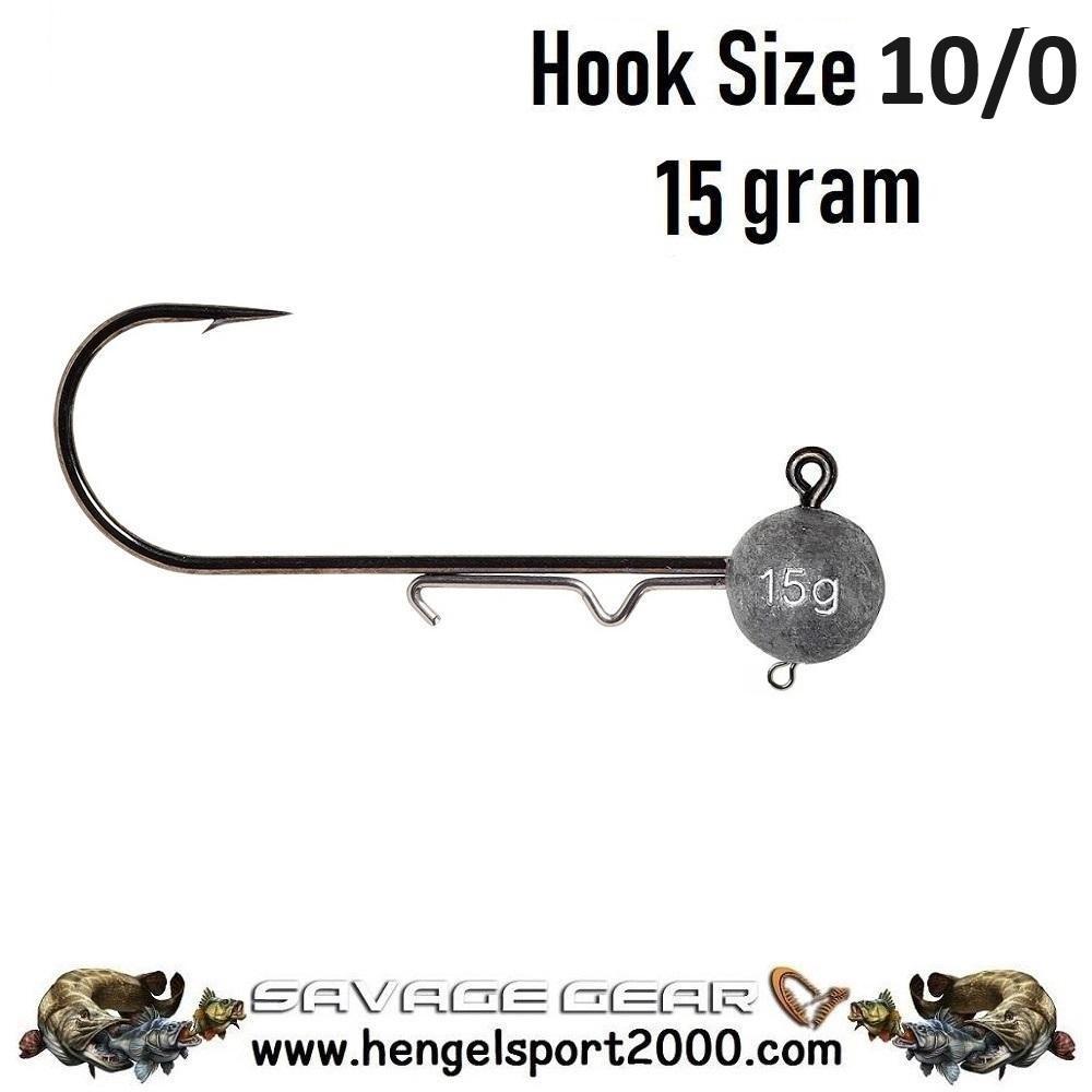 Savage Gear Ball Jig Heads Tournament hook 10-0 | 15 gram