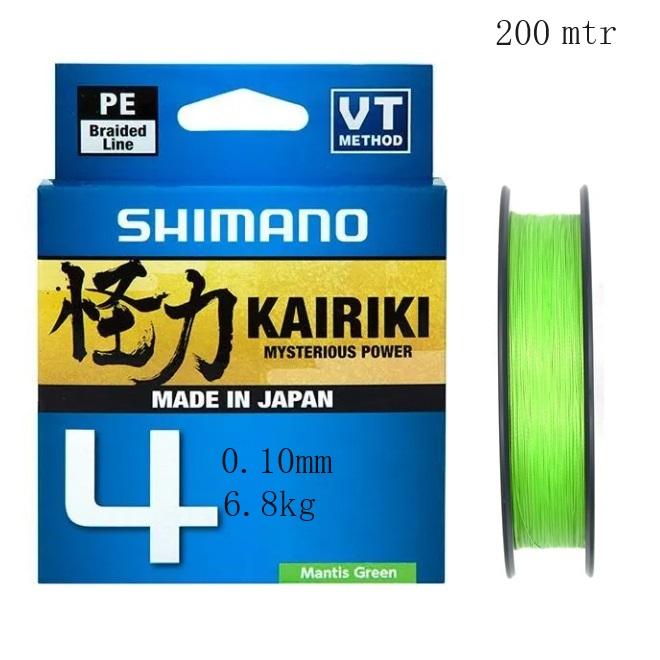 Shimano Kairiki 4 Braid Mantis Green 0.10MM - 6.8KG | 300mtr