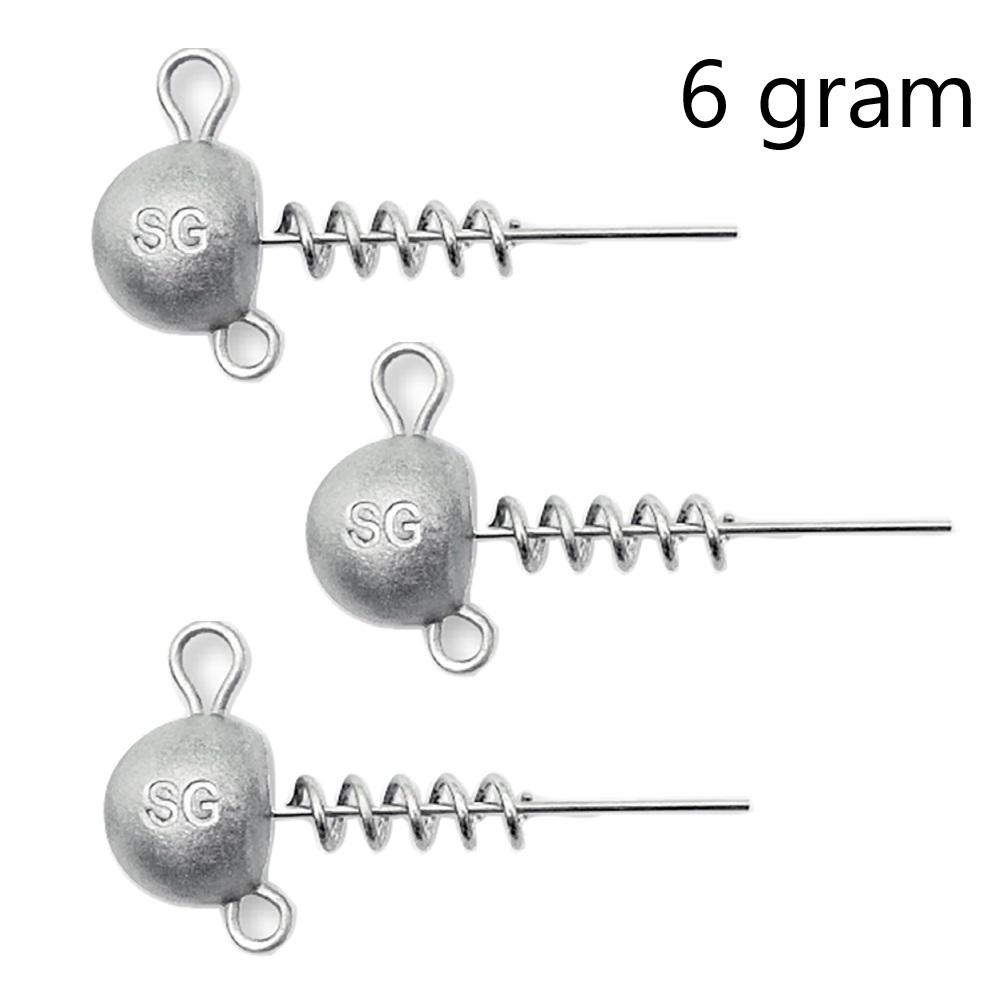 Savage Gear Cork Screw Ball Heads | 6 gram 3pcs