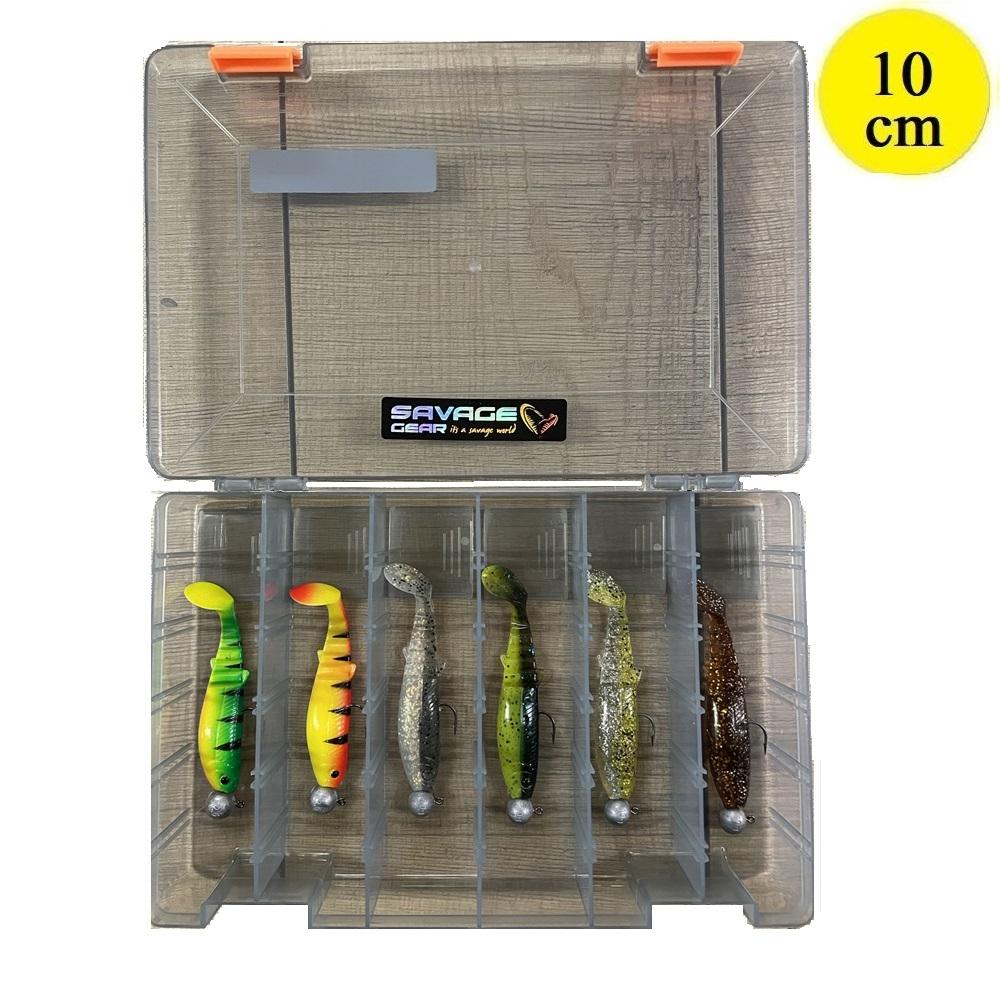 Savage Gear Cannibal Shad Mix Ready To Fish 6 PCS 10cm inclusief Box