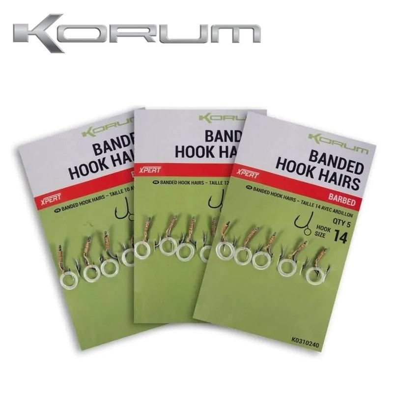 Korum Banded Hook Hairs Barbed