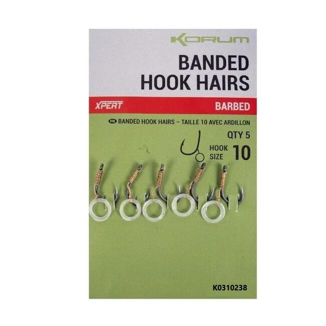 Korum Banded Hook Hairs Barbed | Hook Size 8