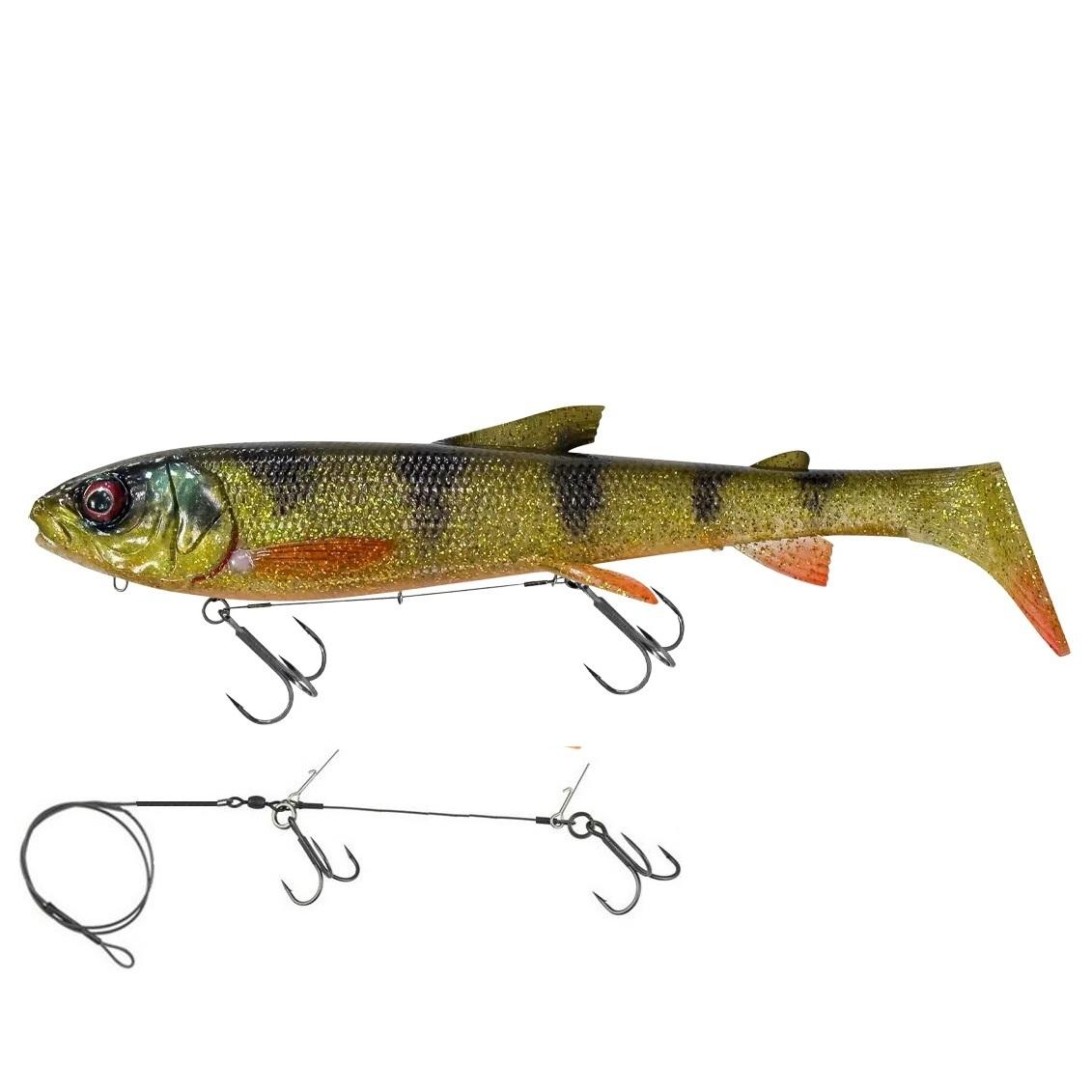 Savage Gear 3D Line Thru Whitefish Shad XL | Glitter Perch