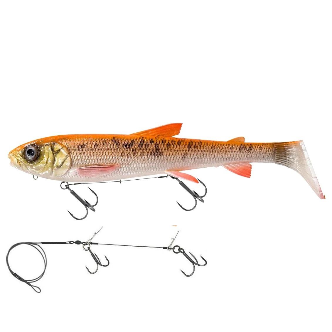Savage Gear 3D Line Thru Whitefish Shad XL | Golden Albino