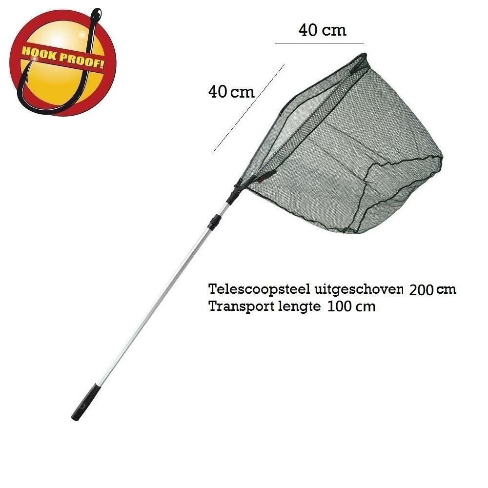 Klapnet Rubber 200cm net 40x40cm