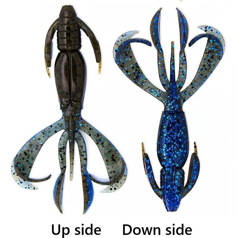 Keitech Crazy Flapper 7cm - 2.8 Inch | Silver Flash Craw