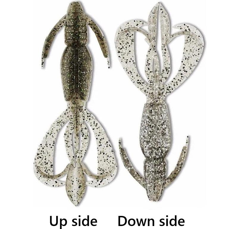 Keitech Crazy Flapper 7cm - 2.8 Inch | Silver Flash Craw