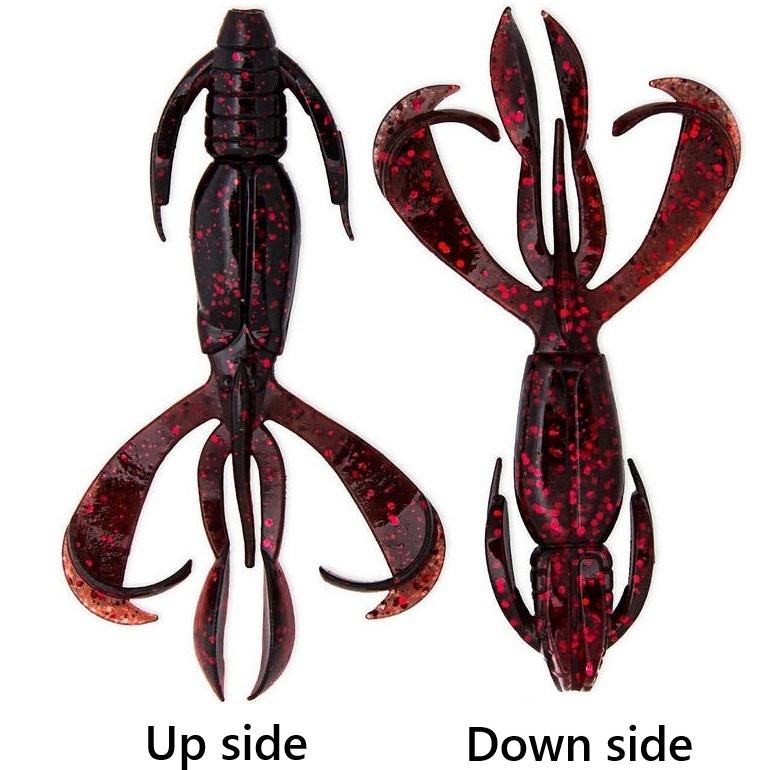 Keitech Crazy Flapper 9cm - 3.6 Inch | Black Cherry