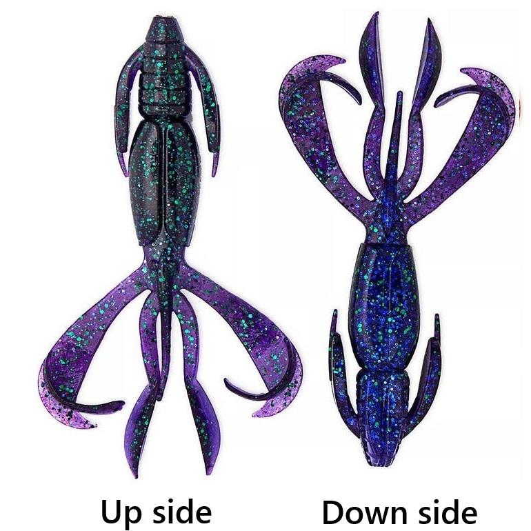 Keitech Crazy Flapper 9cm - 3.6 Inch | Black Cherry